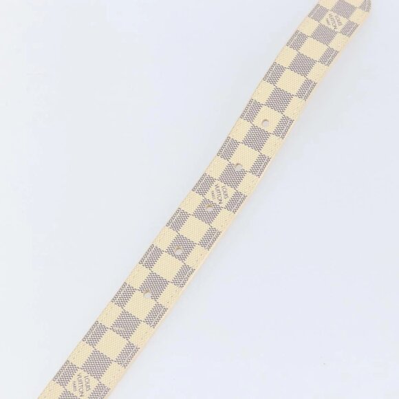 LOUIS VUITTON Damier Azur Ceinture Mini Belt 38.6"" M9782 LV Auth 147727 - Picture 9 of 12